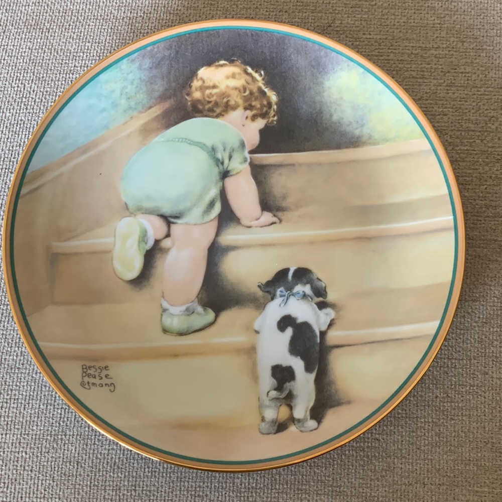 On the Up & Up Bessie Pease Gutmann Collector plate